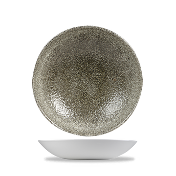 Raku Quartz Black Coupe Bowl 18.2cm